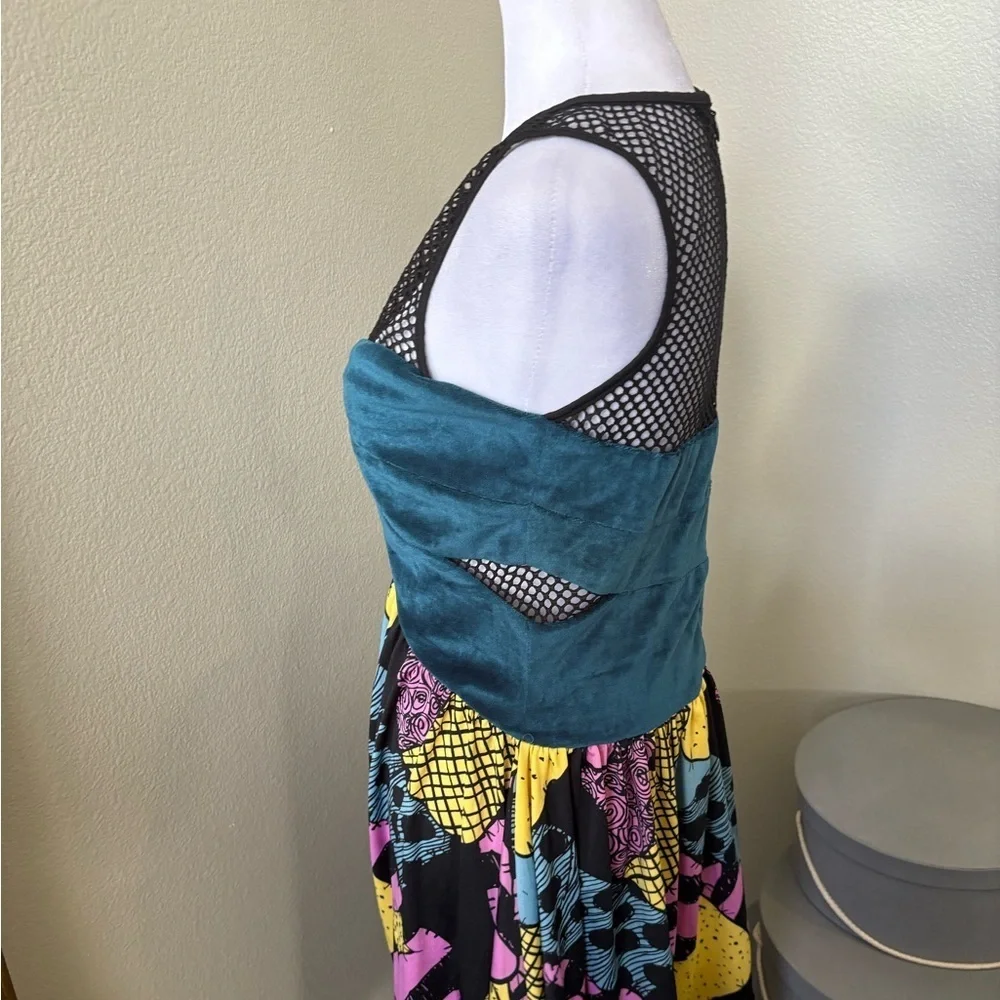 Nightmare Before Christmas Mesh Velour Tank Dress M - Picture 4 of 5